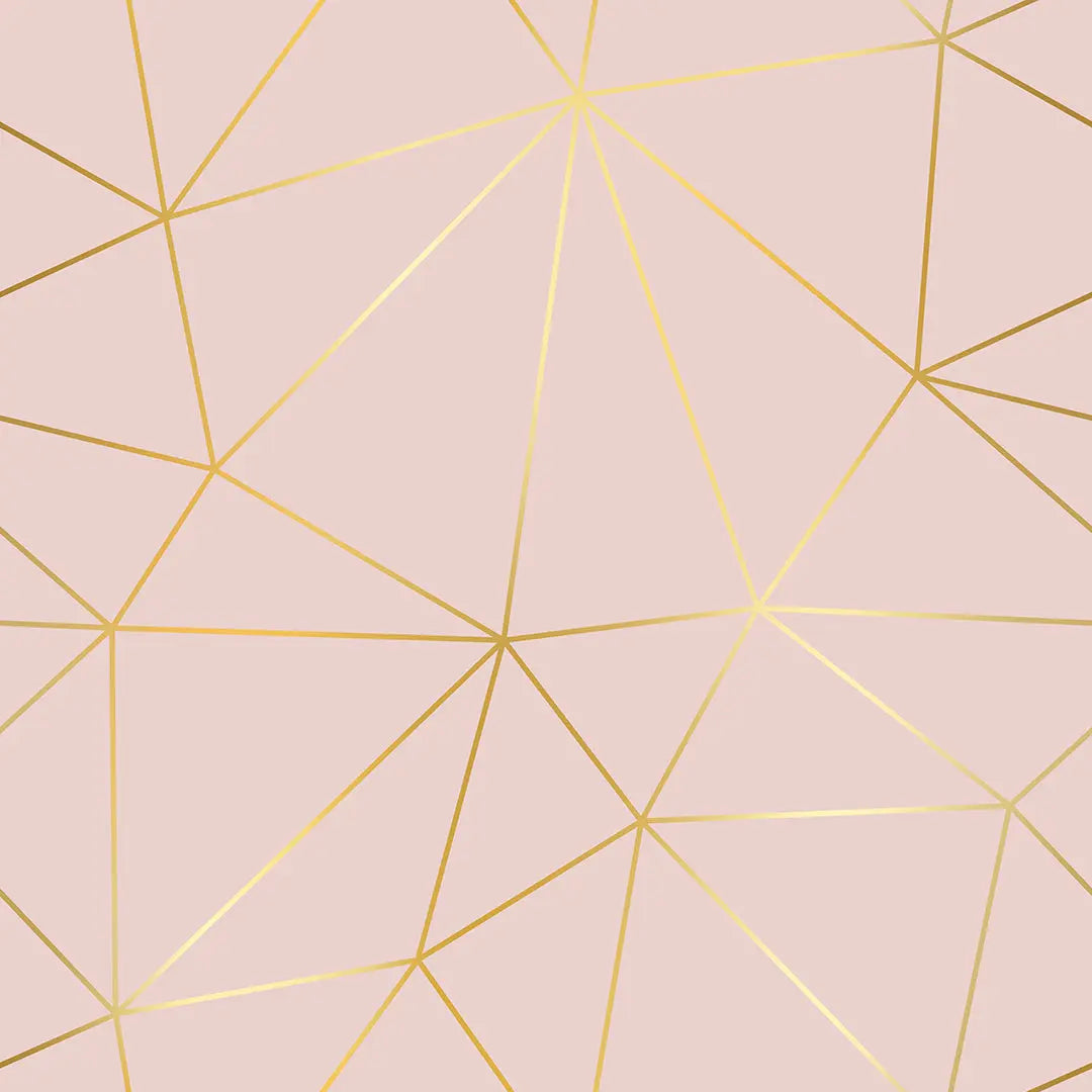 Zazz Soft Blush – Geometric Wallpaper Soft Pink