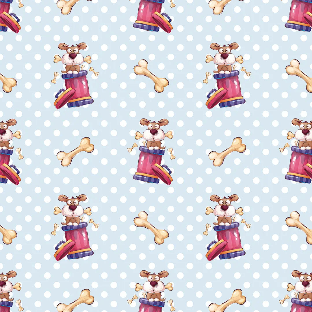 Tapete Kinderzimmer Hund Gummistiefel