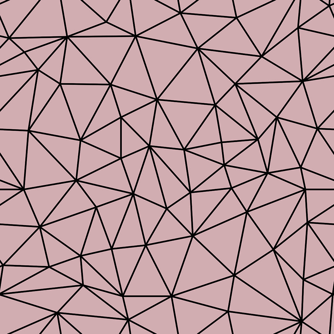 Dark Rose Black Small Geometry Zazz