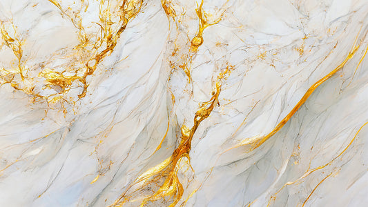 Golden Flame Marble