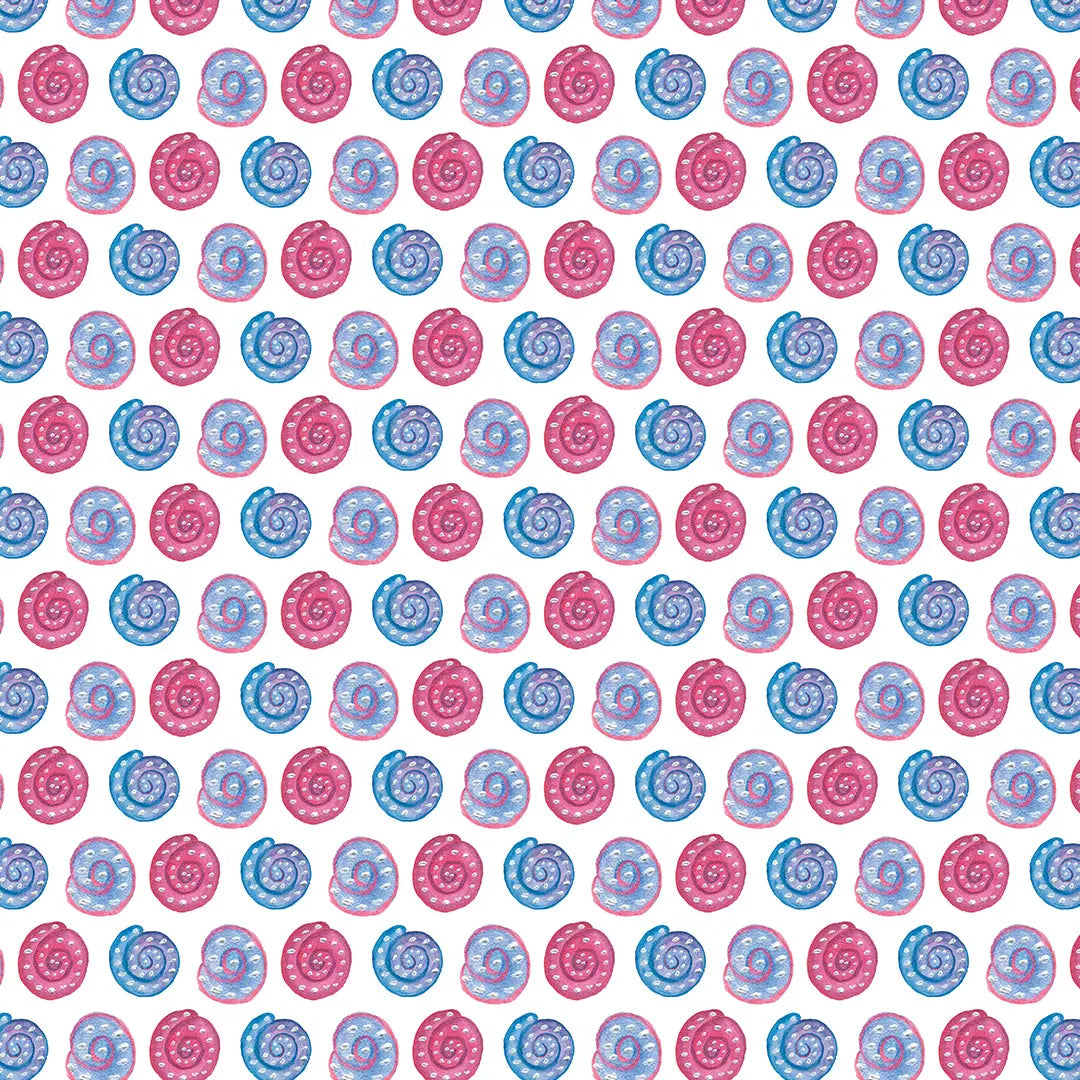 Tapete Kinderzimmer Schnecken Spiralen Bunt