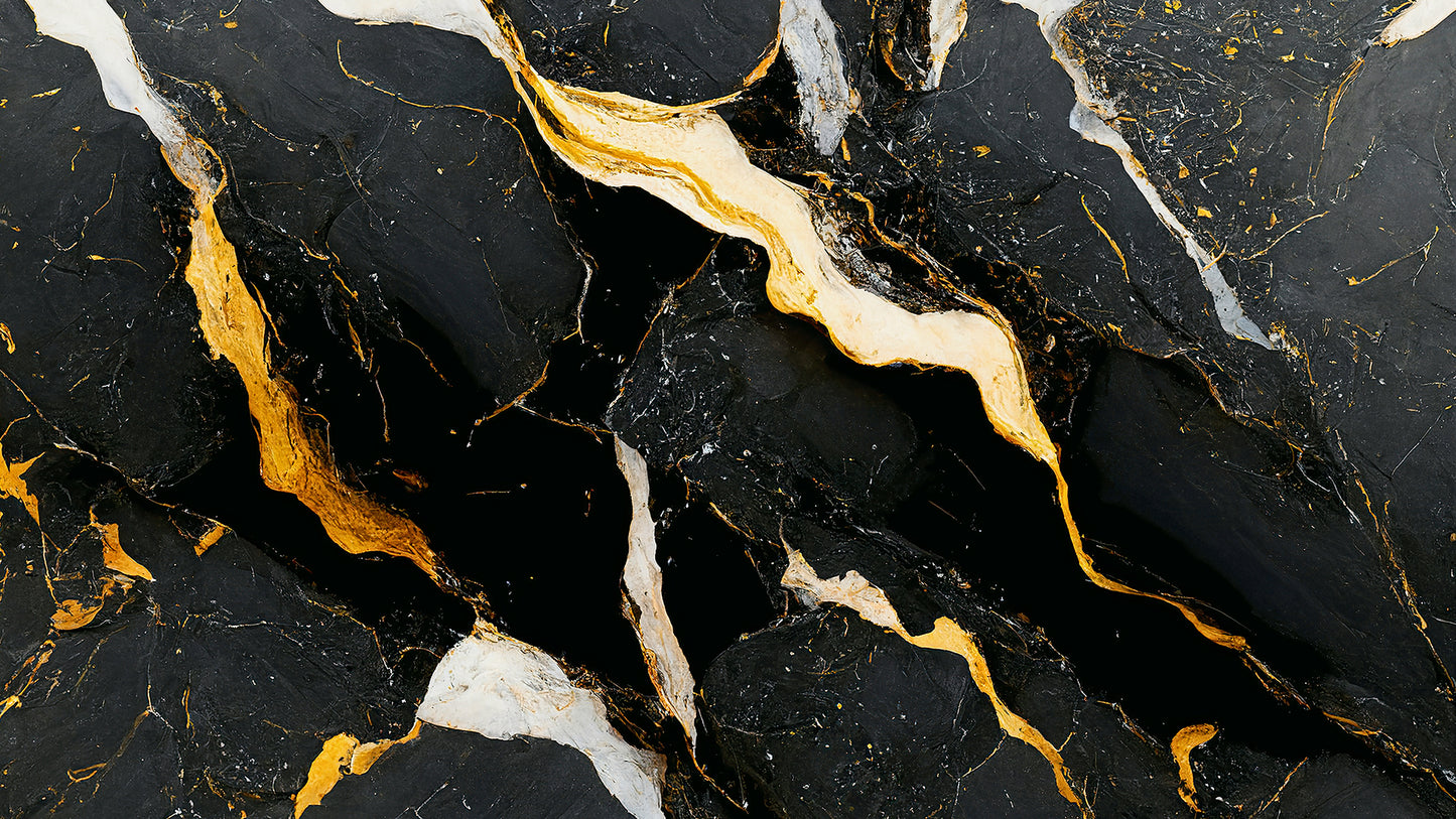 Obsidian Gold Marble