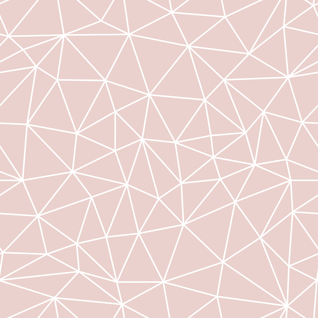 Blush Pink White Geometry Zazz