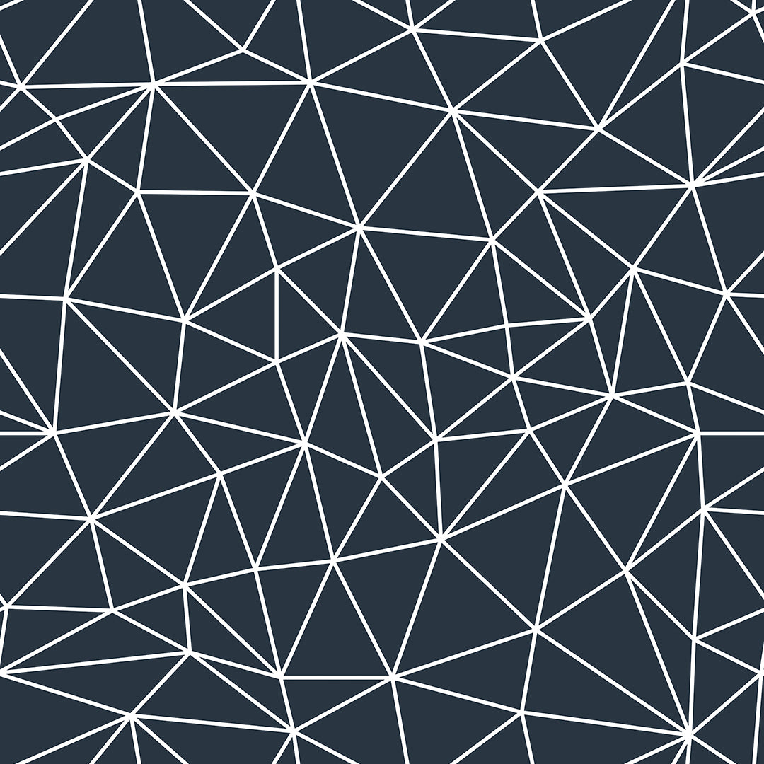 Midnight Blue White Geometry Zazz