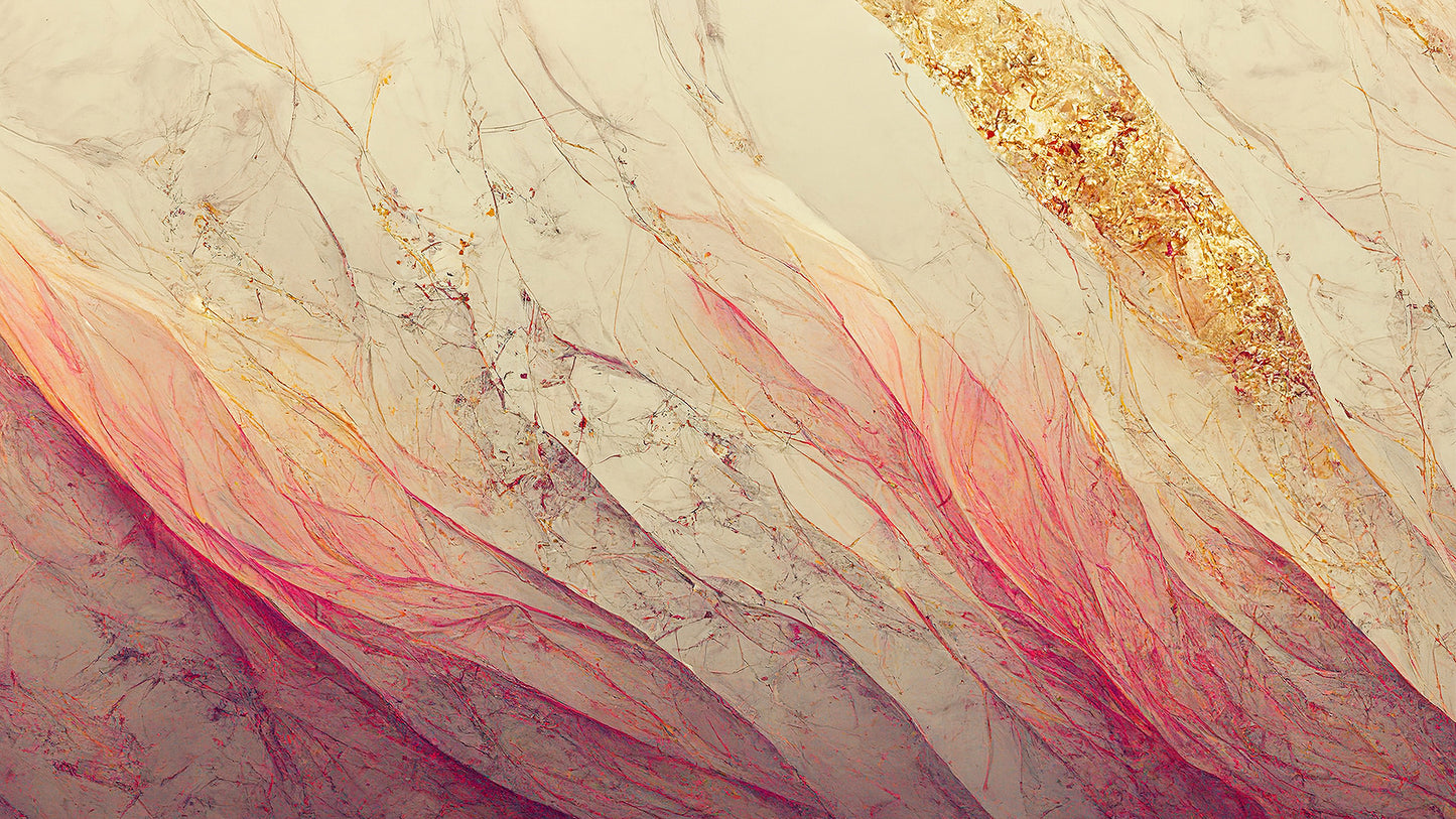 Rose Gold Flow Marble