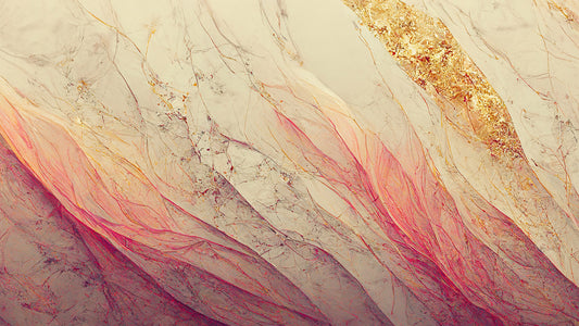 Rose Gold Flow Marble