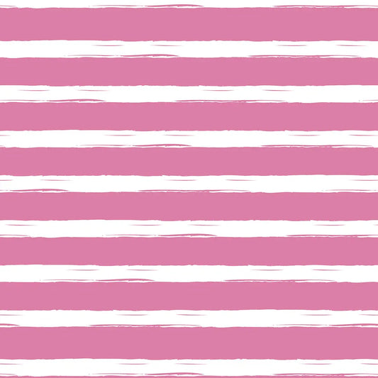 Tapete Kinderzimmer Pinselstreifen Pink Detailansicht – Kraeftiges Pink-Rosa, Weiss, selbstklebend