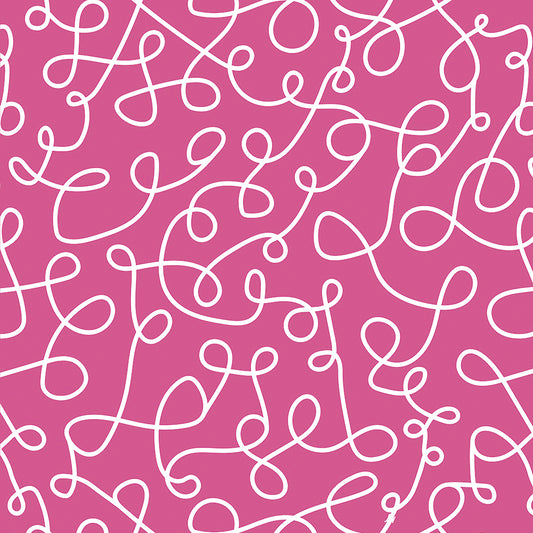 ✅ Verspielte Schnörkel ✅ Viele Farben verfügbar ✅ Kreative Kinderzimmer-Tapete – by Pimp My Wall