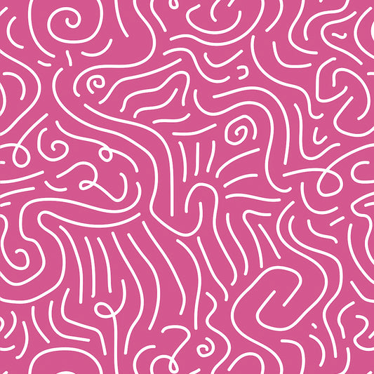 ✅ Verspielte Wellenlinien ✅ Viele Farben verfügbar ✅ Kreative Tapete fürs Kinderzimmer – by Pimp My Wall