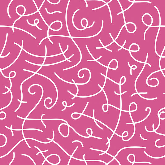 ✅ Verspielte Wirbellinien ✅ Bunte Farbvarianten ✅ Kreative Statement-Tapete fürs Kinderzimmer – by Pimp My Wall