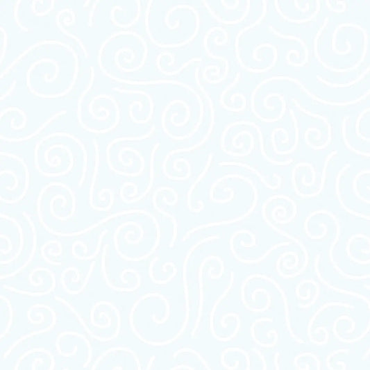 Tapete Kinderzimmer Spiralen Hellblau Detailansicht – Hellblau, Weiss, selbstklebend