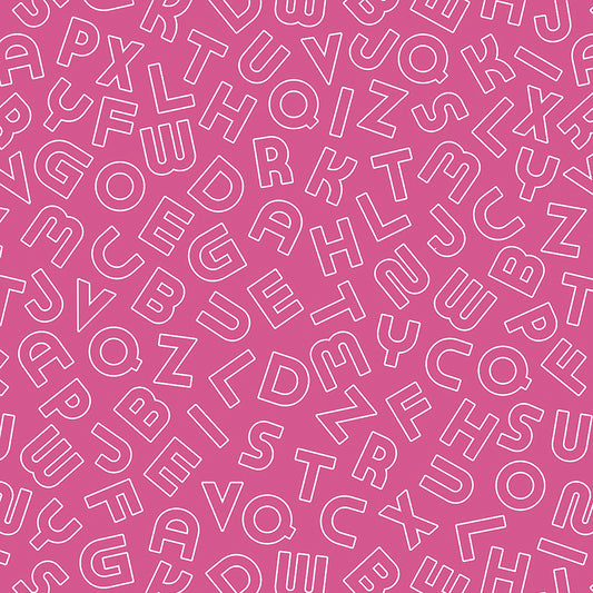 ✅ Alphabet-Design in zarten Outlines ✅ Spielerisch & kreativ ✅ Liebevolle Statement-Tapete fürs Kinderzimmer – by Pimp My Wall