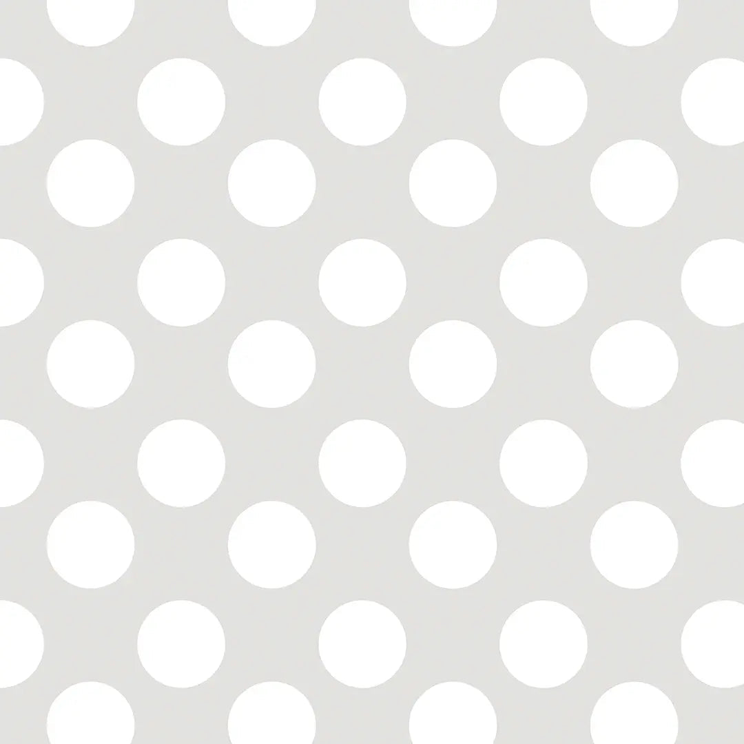 Wallpaper children's room large dots grey