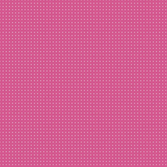 Tapete Kinderzimmer Mikropunkte Pink Detailansicht – Pink, Rosa, Weiss, selbstklebend