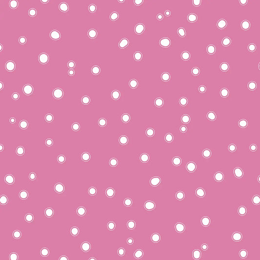 Tapete Kinderzimmer Seifenblasen Pink Detailansicht – Pink, Weiss, selbstklebend