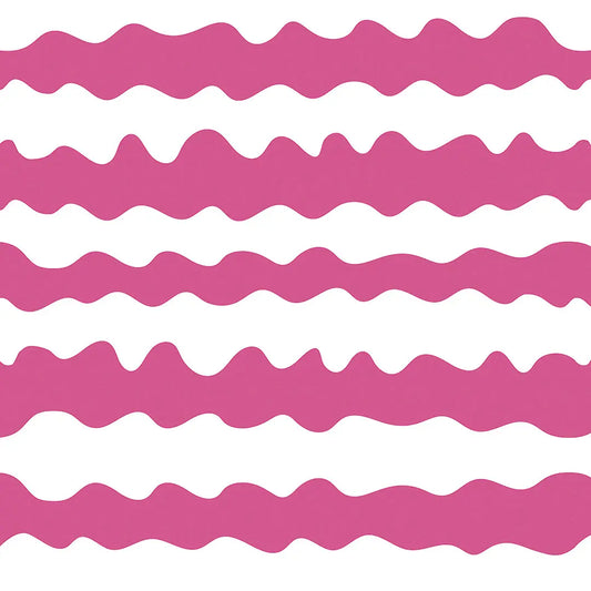 Tapete Kinderzimmer Zickzack Senfgelb Detailansicht – Senfgelb, Weiss, selbstklebend