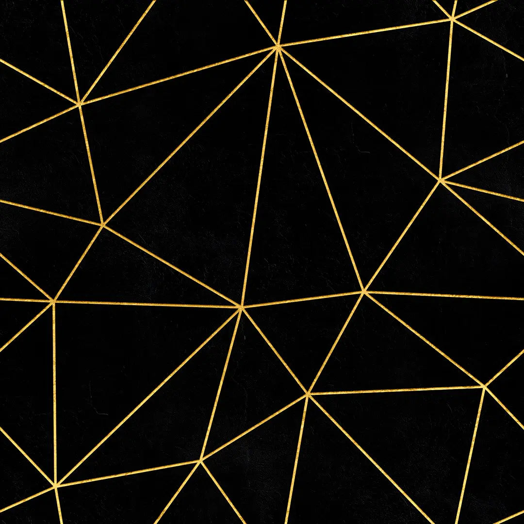 Zazz Black Gold – Geometric Wallpaper Black & Gold