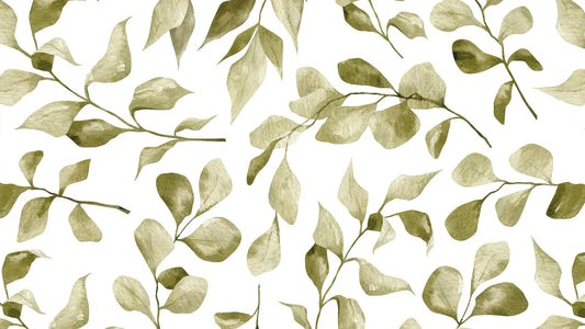 Blätter-Tapete Grün – Modern Detailansicht – Grün, selbstklebend