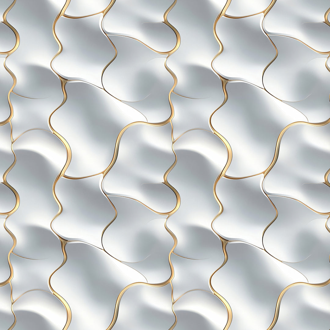 3D-Tapete in Perlweiß jetzt entdecken selbstklebende Tapete PVC-frei Lieferzeit 2-4 Werktage PCC FoliaConcept