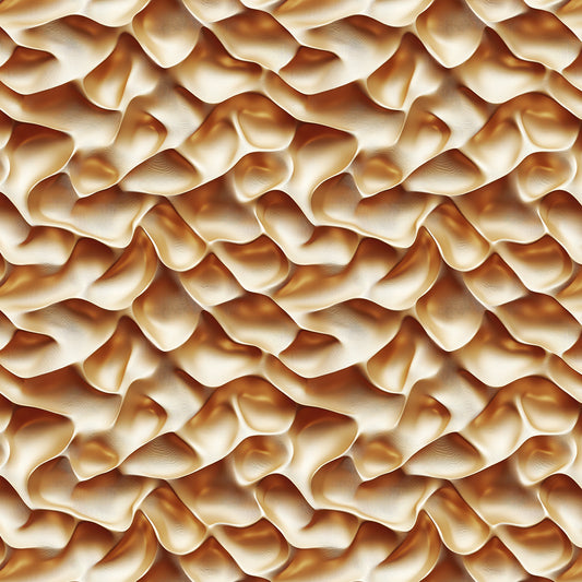 3D Tapete mit Faltenstruktur in warmem Beige-Braun plastische Wandgestaltung selbstklebende Tapete PVC-frei Lieferzeit 2-4 Werktage PCC FoliaConcept