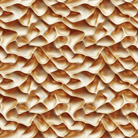 3D Tapete mit Faltenstruktur in warmem Beige-Braun plastische Wandgestaltung selbstklebende Tapete PVC-frei Lieferzeit 2-4 Werktage PCC FoliaConcept