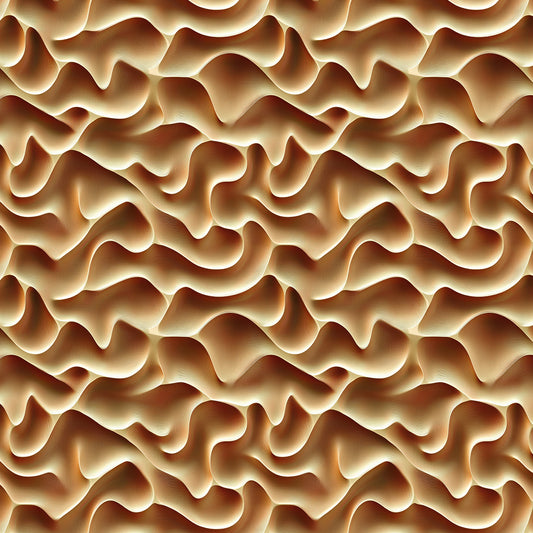 3D Tapete mit Wellenstruktur in Gold-Beige edler 3D-Effekt selbstklebende Tapete PVC-frei Lieferzeit 2-4 Werktage PCC FoliaConcept