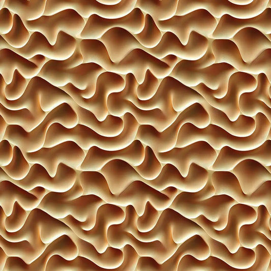 3D Tapete mit Wellenstruktur in Gold-Beige edler 3D-Effekt selbstklebende Tapete PVC-frei Lieferzeit 2-4 Werktage PCC FoliaConcept