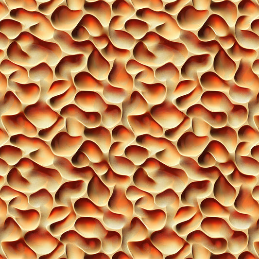 3D Fototapete mit Wellenrelief in Rot-Orange  plastische Tiefenwirkung  selbstklebende Tapete  PVC-frei  Lieferzeit 2-4 Werktage PCC FoliaConcept