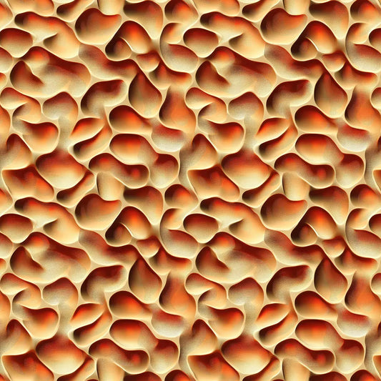 3D Fototapete mit Wellenrelief in Rot-Orange plastische Tiefenwirkung selbstklebende Tapete PVC-frei Lieferzeit 2-4 Werktage PCC FoliaConcept