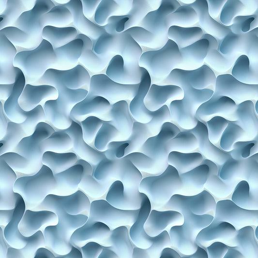 3D Effekt in Eisblau Wellenstruktur mit Tiefe selbstklebende Tapete PVC-frei Lieferzeit 2-4 Werktage PCC FoliaConcept