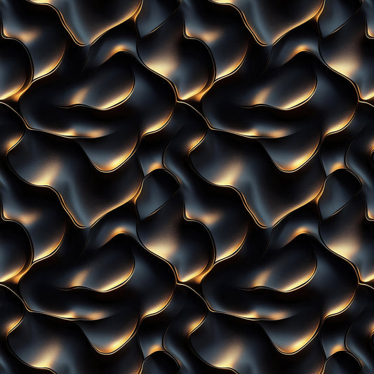 3D Tapete in Schwarz mit Goldakzent Elegantes Design mit 3D-Effekt selbstklebende Tapete PVC-frei Lieferzeit 2-4 Werktage PCC FoliaConcept