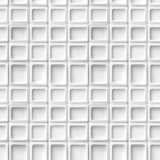 Moderne 3D Tapete in Hellgrau Geometrisches Würfelmuster selbstklebende Tapete PVC-frei Lieferzeit 2-4 Werktage PCC FoliaConceptDesign