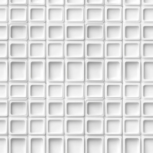 Moderne 3D Tapete in Hellgrau Geometrisches Würfelmuster selbstklebende Tapete PVC-frei Lieferzeit 2-4 Werktage PCC FoliaConceptDesign