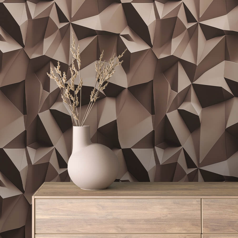 3D Tapete mit Kristalloptik Selbstklebend & PVC-frei Für stilvolle Wandgestaltung mit Tiefenwirkung made by PCC FoliaConcept!