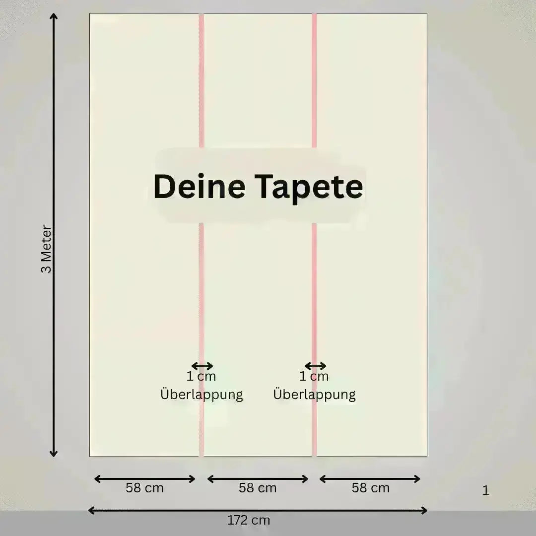 Montageanleitung fuer selbstklebende Tapete Betonoptik – Abziehen und Aufkleben in 3 Schritten