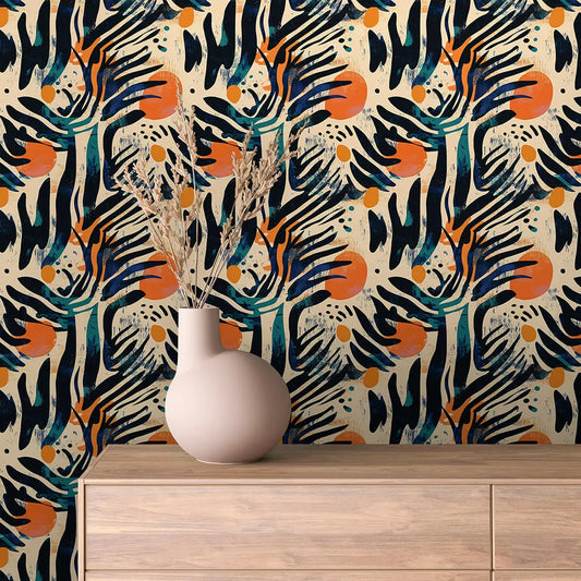 ✅ Selbstklebende Tapete ✅ Abstraktes Design ✅ Buntes Wanddekor – Pimp My Wall