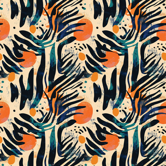 Bunte Pinselstriche Abstrakt