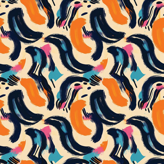 Bunte Schwungformen Abstrakt