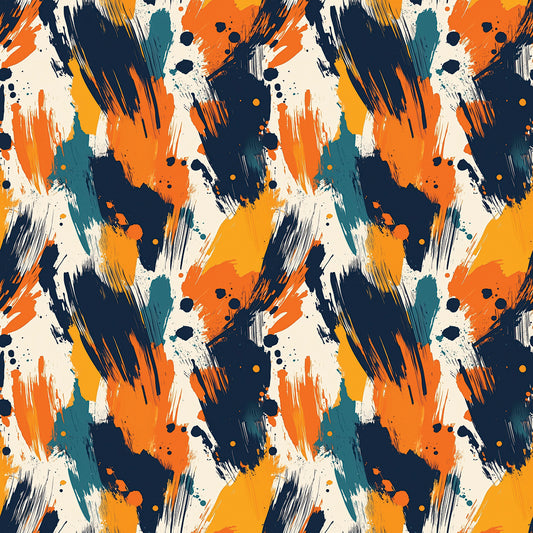 Feurige Pinselstriche Abstrakt