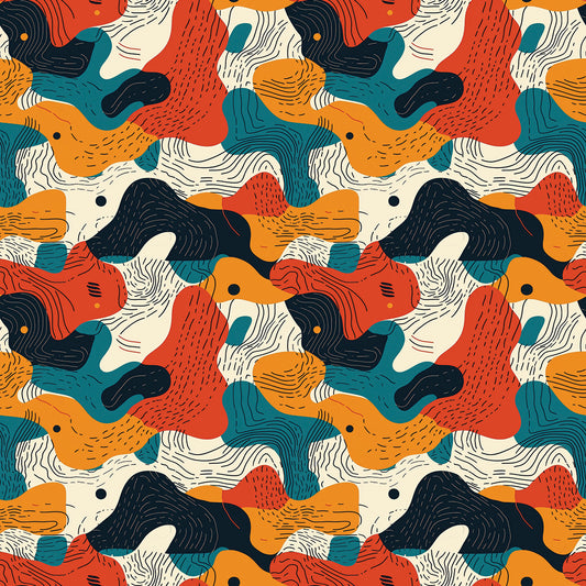 Bunte Formenvielfalt Abstrakt