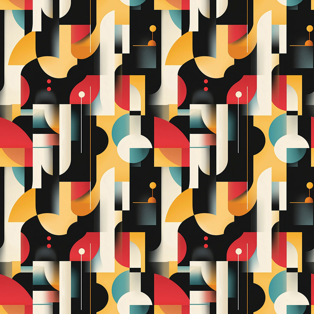 Geo Shapes – Gelb & Rot Abstrakt