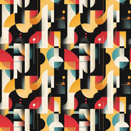 Geo Shapes – Gelb & Rot Abstrakt