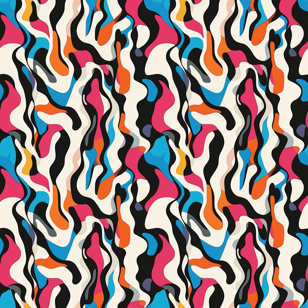 Retro-Wellen Abstrakt