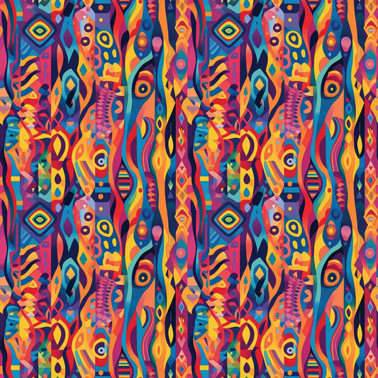 ✅ Selbstklebende Tribal-Tapete ✅ Boho & Festival Look mit bunten Mustern – Pimp My Wall