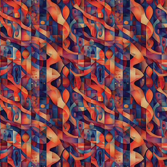 Geometrische Flammen Abstrakt