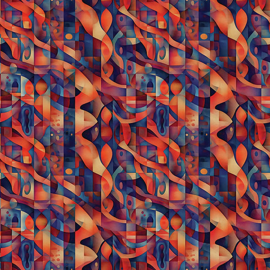 ✅ Selbstklebende Tapete ✅ Kunstvolles Flammenmuster in warmen Farben – Pimp My Wall