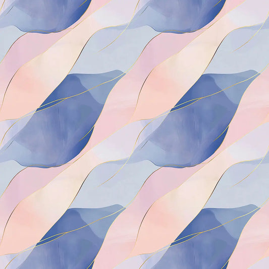 ✅ Selbstklebend ✅ Zarte Pastelltöne & Goldlinien – Stilvolle Wandgestaltung – Pimp My Wall