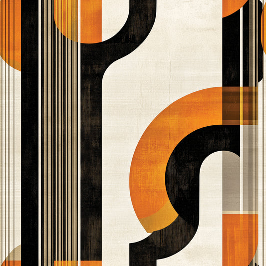 Geometrische Retro-Tapete Abstrakt