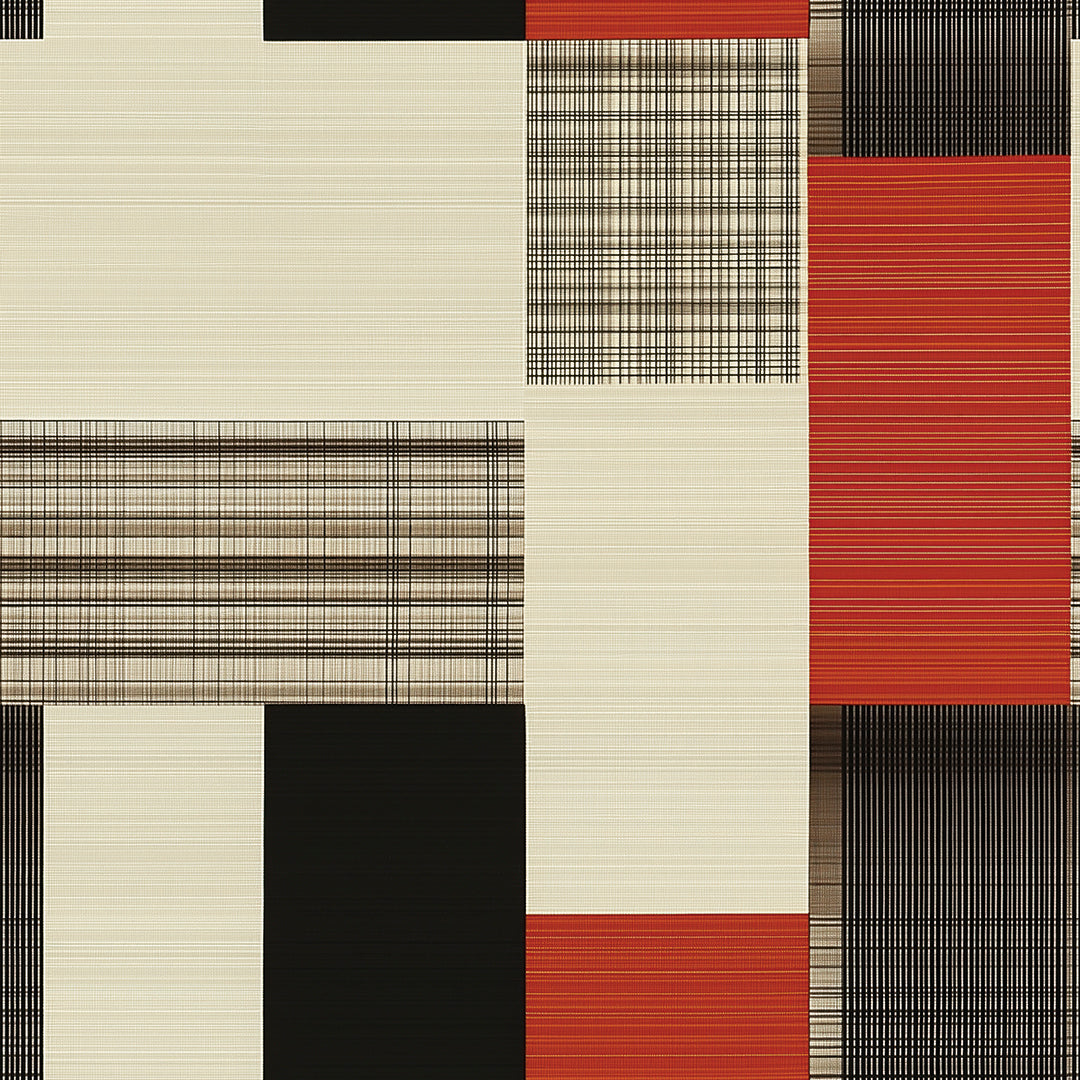 Geometrische Vintage Tapete Abstrakt