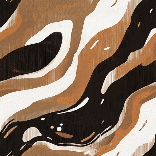 Braun-Schwarz Wellen Abstrakt